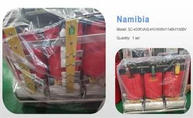SC-400KVA/0,4KV/690V/1140V/1800V kuivatyyppinen muuntaja Namibian asiakkaalle